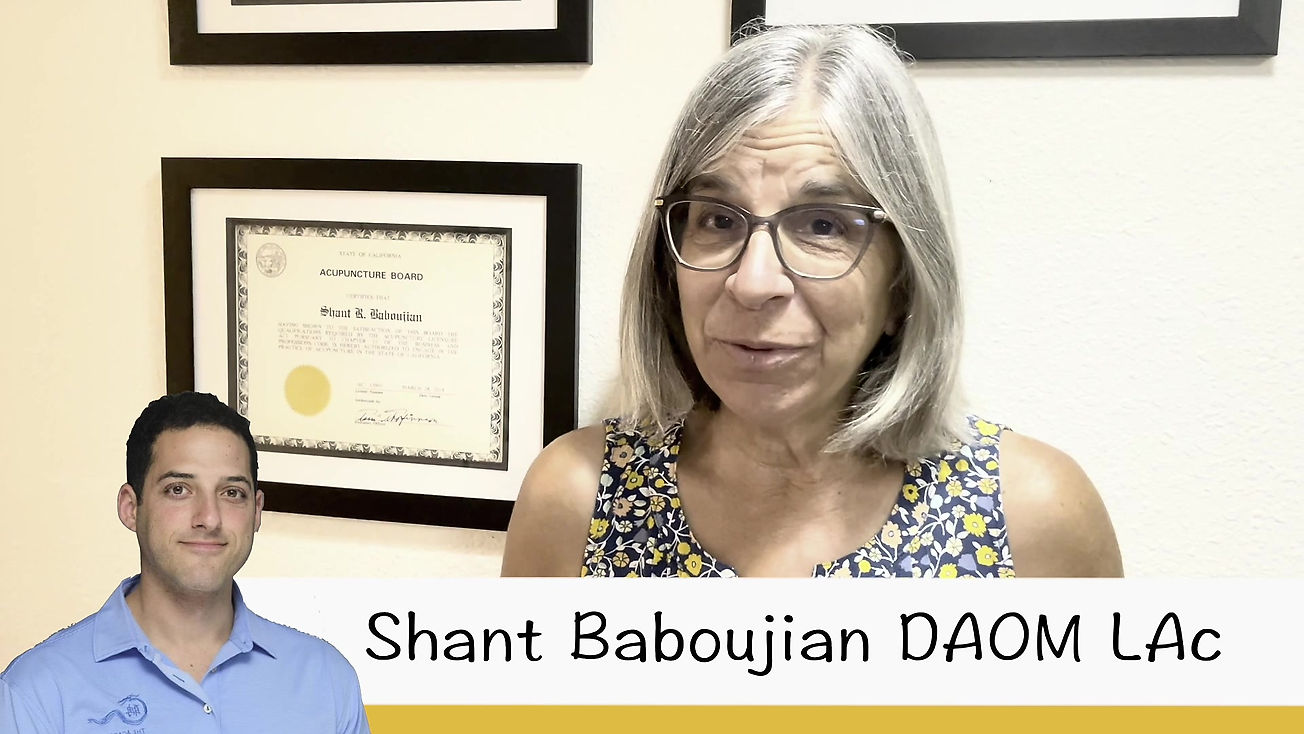 Testimonial Baboujian Acupuncture helps neck and shoulder pain San Diego Best Acupuncture